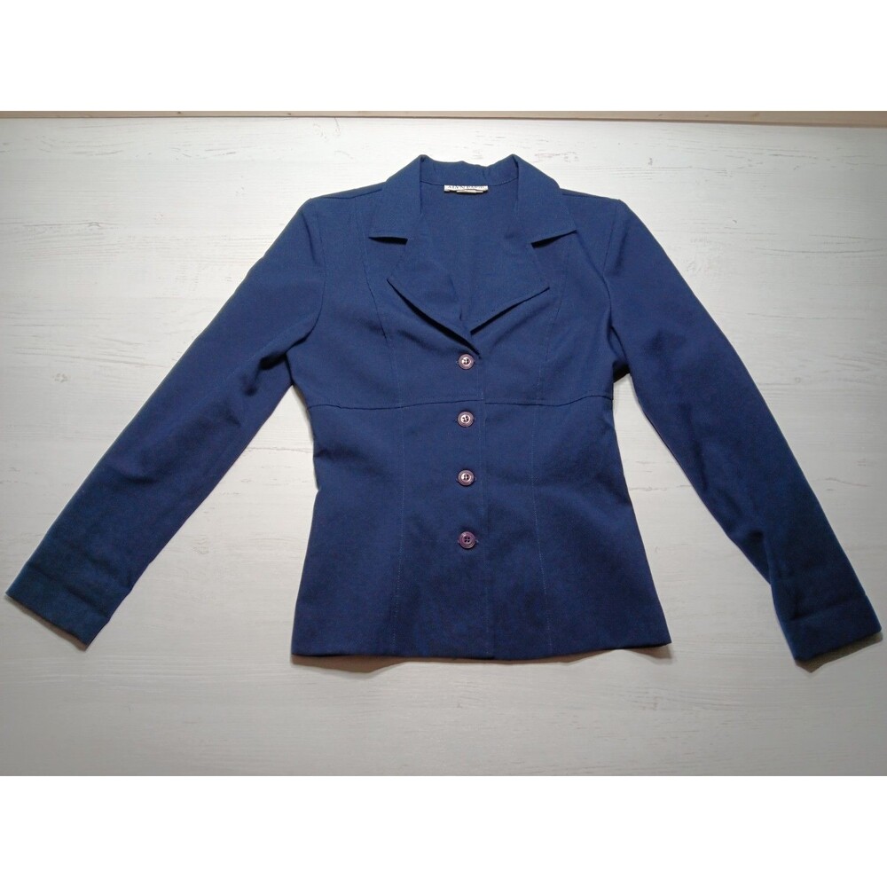 Made in USA Blue Alyn Paige Vintage 90s Blazer Size 7/8 Buttons